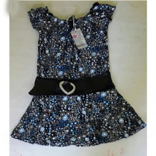 Black with glitter dress top